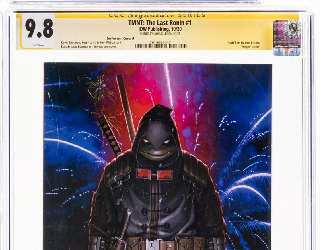 TMNT The Last Ronin #1 CGC 9.8 Signed By Inhyuk Lee Variant Cover