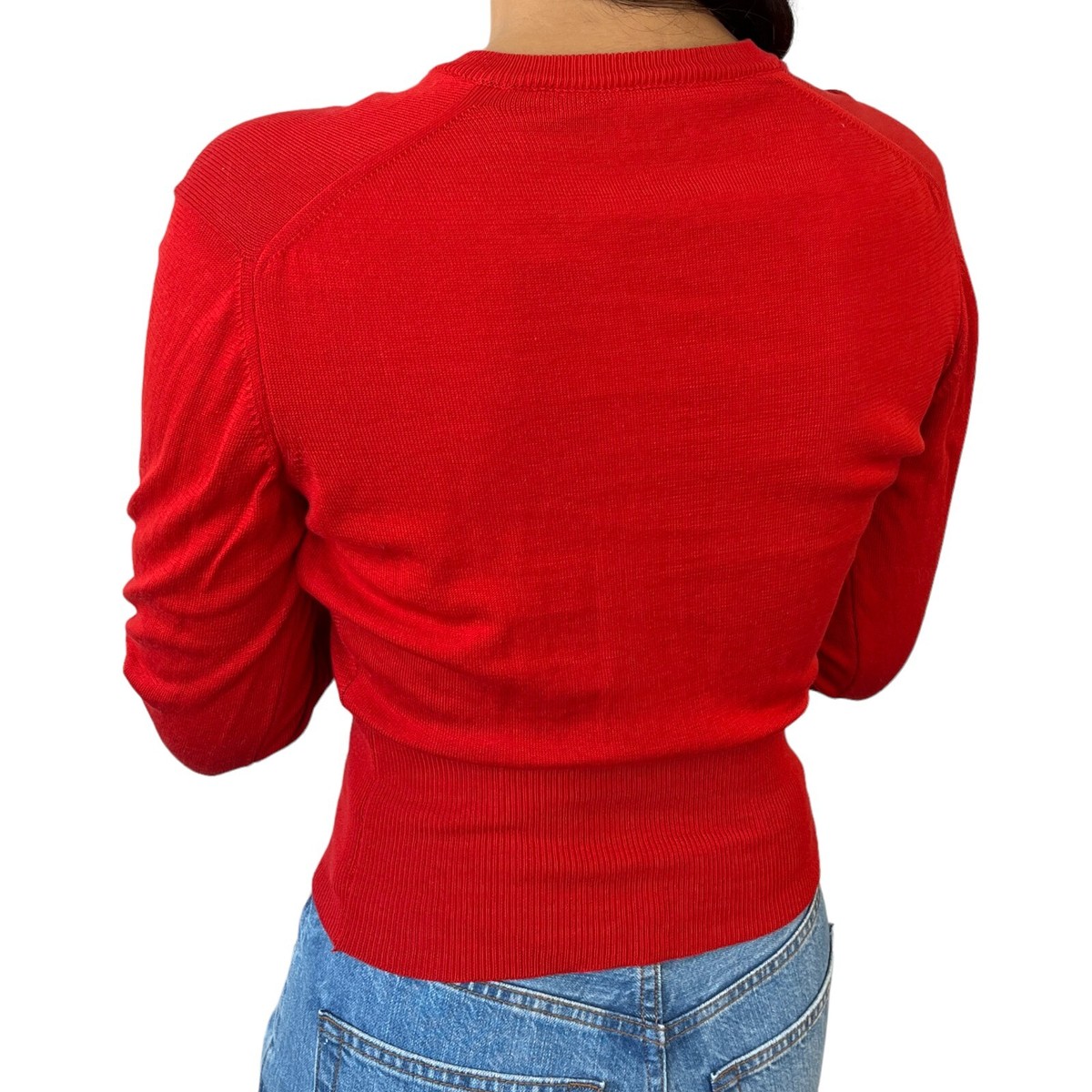 Vivienne Westwood Vintage Orb Logo Cropped Top #M V-neck Red