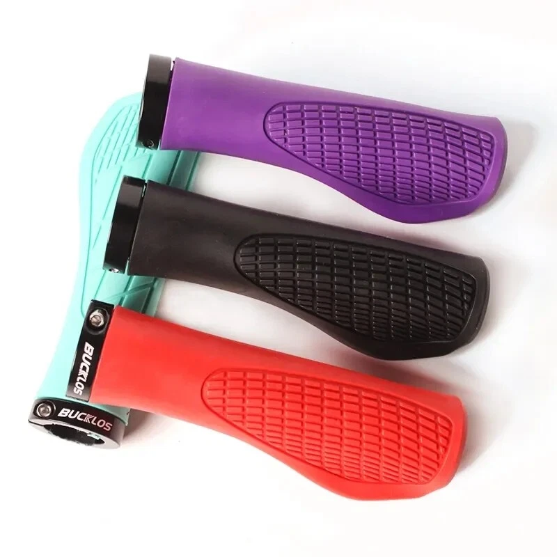 Ergonomic Rubber Bicycle Handlebar Grips Mountain Road Cycling Lock-on Bar Ends - Image 3 of 4