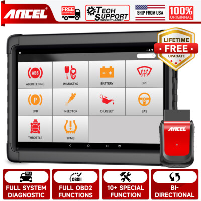 ANCEL X6 Bi-directional Full Systems ABS SRS TPMS OBD2 Scanner Diagnostic Tool