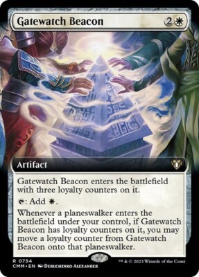 Gatewatch Beacon EXTENDED - 0754 - Rare - Commander Masters CMM MTG