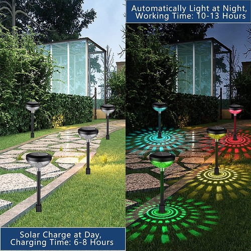 2PC Solar Pathway Lights Outdoor Waterproof Garden Lawn Landscape Decorative - Picture 15 of 15