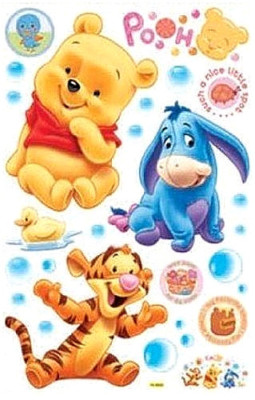 Winnie Pooh Wandtattoo Wandsticker Wandaufkleber Kinderzimmer Disney Baby Puh .