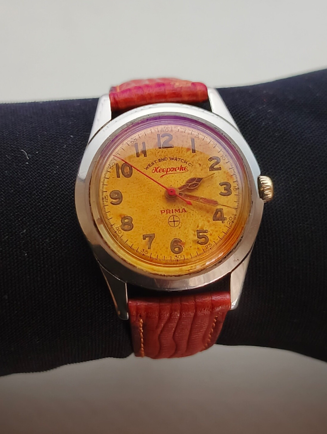 Watch Vintage CO End Men's Dial Keepsake Prima Swiss Watch Patina West - vintagewatches.pk