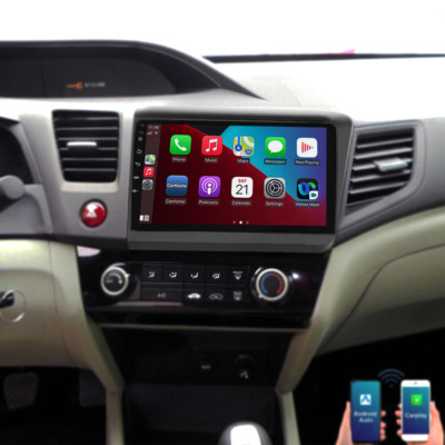 For Honda Civic 2012 Android CarPlay Auto Android 12 Car Radio Stereo Wifi 4+64G