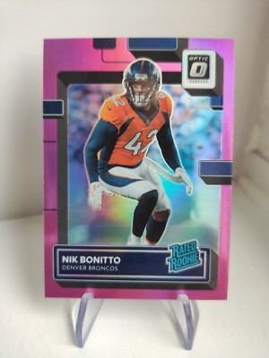 Nik Bonitto bewertet Rookie Pink 2022 NFL Panini Optik Denver Broncos