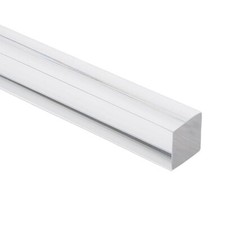 Plastruct 1/2 x 17-1/2 Clear Square Acrylic R...