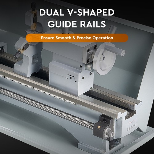 220x600mm Mini Metal Lathe with 3 Jaw Chuck 1100W Brushless Motor Metalworking - Picture 6 of 8