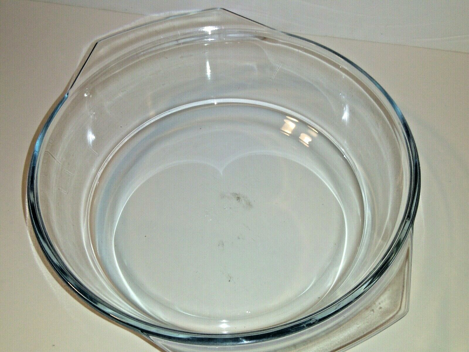 Marinex Clear Glass Casserole Dish Round Cookware Bakeware Made in