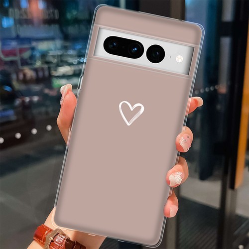 Fashion Heart Case For Google Pixel 9 8 7 Pro 6A 5 4A XL 8A Silicone Phone Cover - Picture 26 of 41