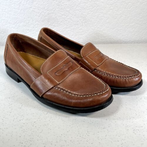 Cole Haan Leather Slip-On Penny Loafers Men’s Size 11.5 Wide 01462 U C15 NEW - Afbeelding 1 van 16