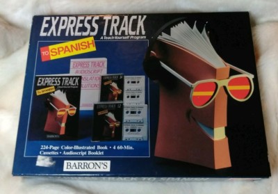 BARRON'S  EXPRESS TRACK TO SPANISH A TEACH YOURSELF PROGRAM  (BOOKS  & CASSETTES