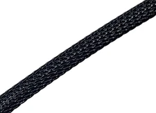 10ft (3m) PTN0.38BK 3/8" (0.38") Black PET Flex Braided Expandable Sleeving USA