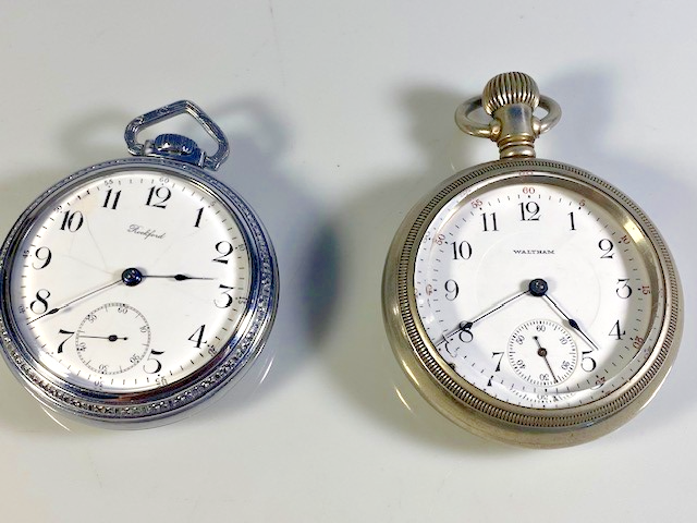 Vintage Pair of 18s Pocket Watches - Antique Timepieces