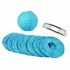 Quasimoon PaperLanternStore Decorative Paper Lantern - (10 Piece Set, 4-Inch,...