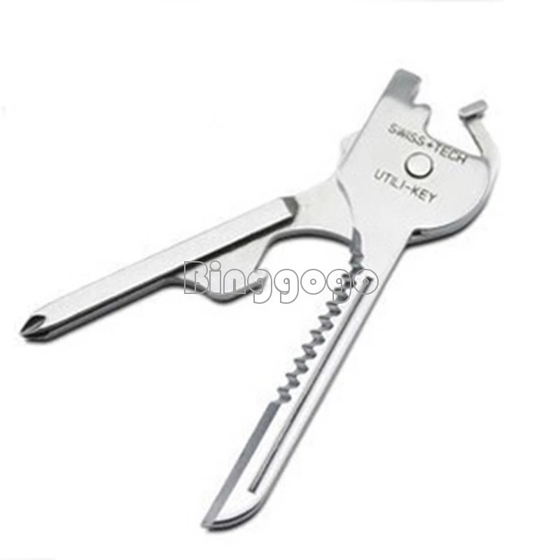 SWISS+TECH Utili-Key 6-in-1 Key Ring Chain Multitool Stainless Steel Pocket Tool - Bild 4 von 4
