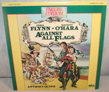 Laserdisc a Against All Flags Errol Flynn Maureen O'Hara Anthony Quinn Encor