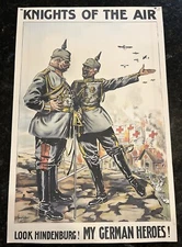 German Third Reich Wartime Military Hindenburg Germany Heroes Poster WW2 WWII