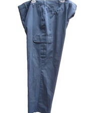 Men's Red Kap Cargo Work Shop Utility Pants Navy Blue Size 48x31 EUC