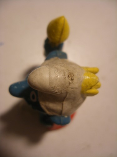 PVC Puffi SMURF SCHLUMPF Schleich Schtroumpf RARE Roi Bully 2.0074 PLAGIAT - Picture 5 of 5