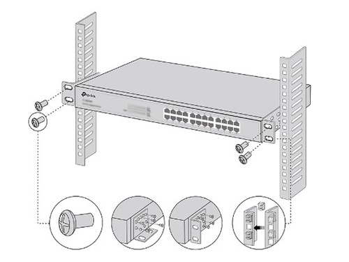 TP-Link 19-inch Switches Rack Mount Kit RackMount Kit-19 - Picture 3 of 3