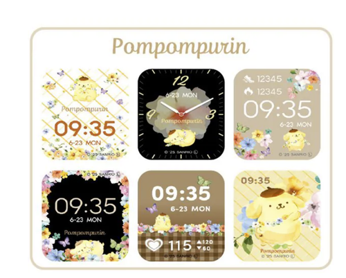 GREEN HOUSE Smart Watch Sanrio Characters Pompompurin GH-SMWL-PN NEW - Picture 5 of 13
