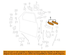 FORD OEM 06-11 Crown Victoria Lock Hardware-Handle, Outside 6W7Z5422404B