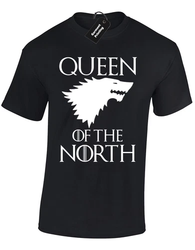 Queen Of The North Game King Snow Stark Thrones Unisex T-Shirt - Picture 2 of 11