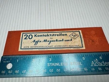 Vintage German Contact Strips For Film Splicing See Packaging Agfa