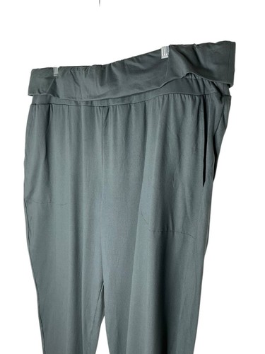 Denim & Co. Joggers Comfort Zone Jersey Cintura Plegable A469368 Gris Talla XL - Imagen 3 de 8