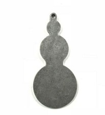 AR500 Steel 1/4" Snowman Silhouette Steel Target Gong 6"X 3"