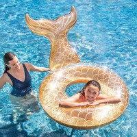Intex Schwimmreifen Mermaid Glitter Tube Meerjungfrauen Schwimmring Badespaß