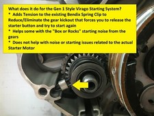 1981 1982 1983 Yamaha Virago Bendix Clip Clamp - Starter Fix xv750 xv920 xv700