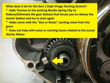 1981 1982 1983 Yamaha Virago Bendix Clip Clamp - Starter Fix xv750 xv920 xv700