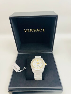Versace Womens DV One White Ceramic 40mm Bracelet Fashion Watch Versace Women main image 2