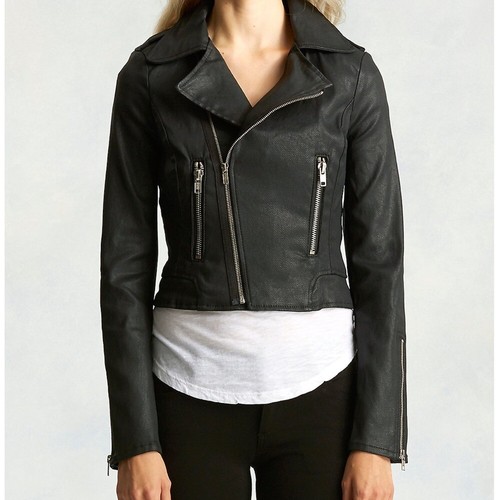 True Religion Black Coated Denim Moto 