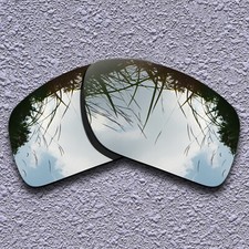 Silver Titanium Polarized Replacement Lens For-Oakley Straightlink OO9331