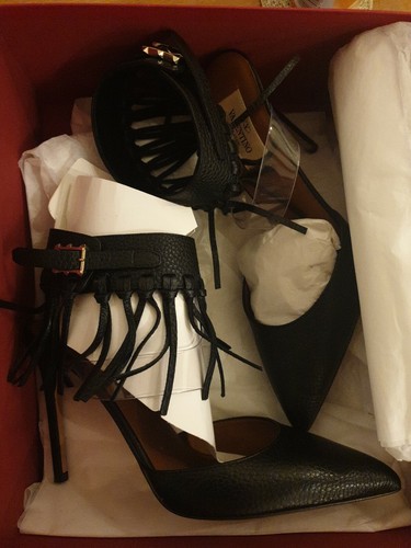 VALENTINO GARAVANI ROCKSTUD Frange Tacco Pompe Scarpe Sandalo NUOVO con  scatola prezzo consigliato £ 665 | eBay