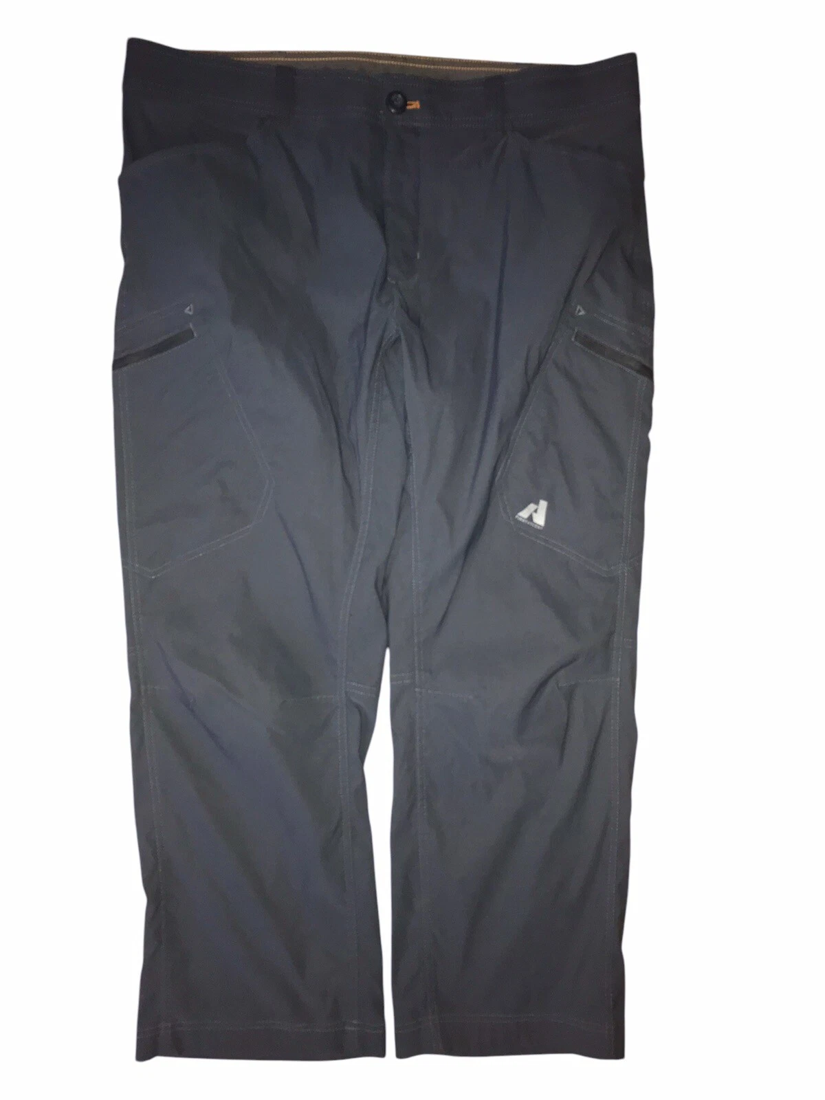 Eddie Bauer Pants Men’s 36x30 Gray First Ascent Cargo Nylon Outdoors Hiking C7
