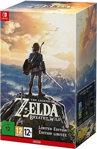 Legend of Zelda Breath of Wild Limited Ed wFigurine CD Switch Video Game Gaming