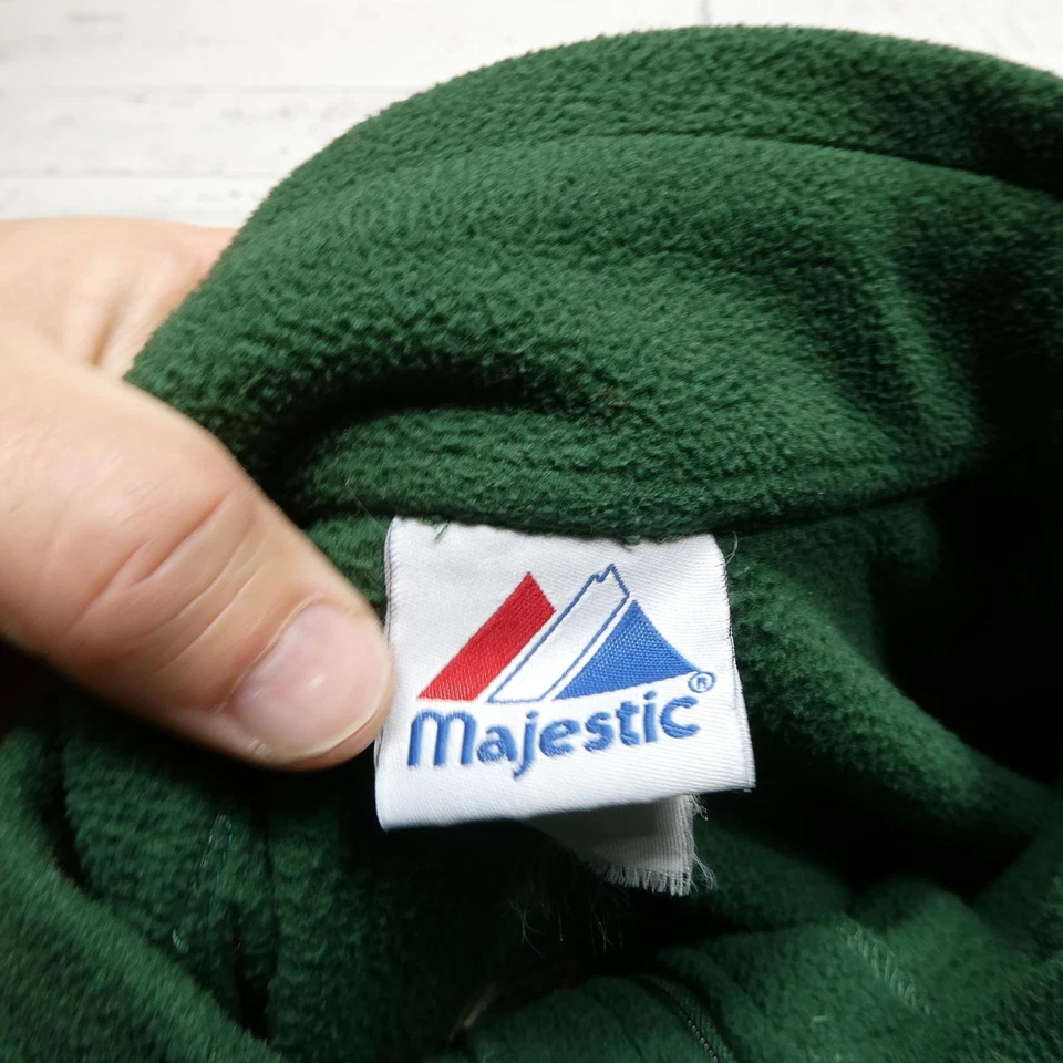 Sudadera DE COLECCIÓN Minnesota Wild Para Hombres XL Verde Hockey Polar Cuarto Cremallera Foto 3 de 4