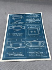Vintage 1926 Murphy Door & Bed Co. Combination Wall Safe Install Plans Floor