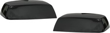Pair Gloss Black Mirror Cap GMC Chevy Silverado Sierra 1500 2500 3500 HD 2014-18