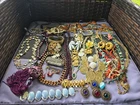 Vtg Costume Jewelry Lot For Wear,repair,scrap Or Repurpose Pre Owned Condition