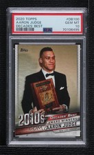 2020 Topps Decades Best Award Winners Aaron Judge #DB-100 PSA 10 GEM MT 0e2x
