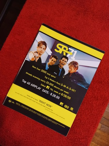 SR71 - 2000 US Full-Page Color Ad 'Right Now' Single Release (HITS Magazine) - Bild 3 von 5