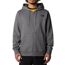 The North Face Felpa da Uomo con Cappuccio e Zip Simple Dome Grigia Taglia S ...