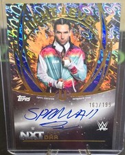 2025 Topps Universe WWE Next Level Autographs Noam Dar #NLA-NDA Blue Pulse /199