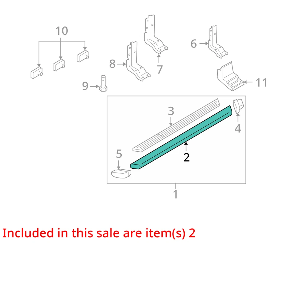 2007-2010 FORD F-350 SUPER DUTY F-250 SUPER DUTY STEP ASM 4C3Z16458AA - NEW OEM - Image 2 of 3