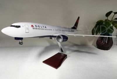 47CM 1:85 DELTA BOEING 737-800 Airplane Landing Gear Resin Plane Aircraft Model